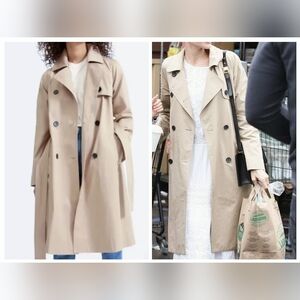 Everlane Modern Trench Double Breasted Khaki Coat Large